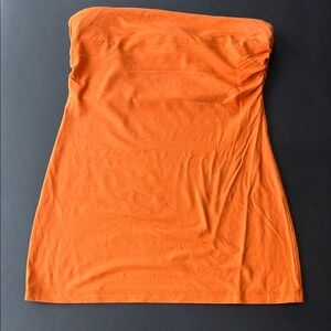 Arden B Bold Orange Tube Top